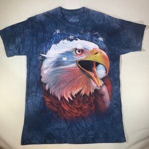The Mountain american Bald Eagle tie dye shirt medium
